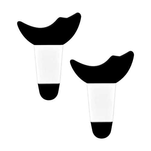 Eye Makeup Guard Tool, Silicone Eyelash Guide Shield Mascara Makeup Tool Reusable (Black)