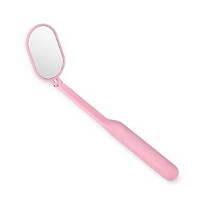 Eyelash Extensions Mirror Large Lash Mirror Adjustable Folding Inspection Mirror (Pink)