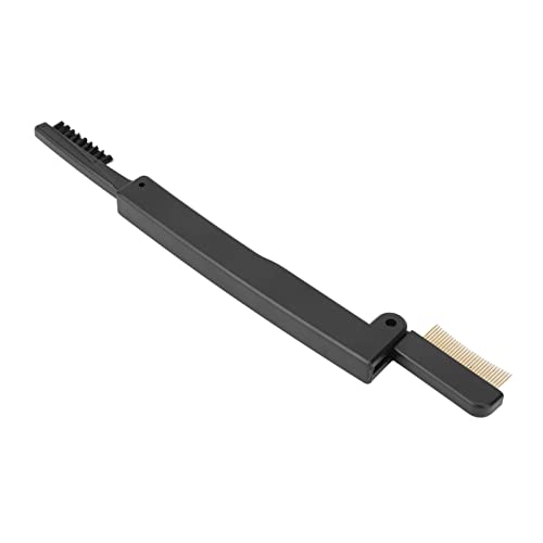 Portable Folding Eye Lash Brow Comb, Metal Teeth Dual Sided Eyebrow Grooming Brush, 2pcs - Image 5