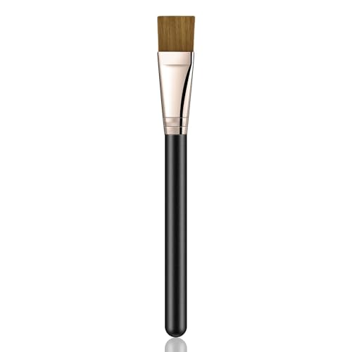 GOHIGH Square Foundation Brush for Liquid Cream Makeup, Professional Flat Face Brush for Facial Premium, Soft Synthetic Contour Brush for Cream and Flawless Powder, Buffing, Blending, Concealer-GOHIGH