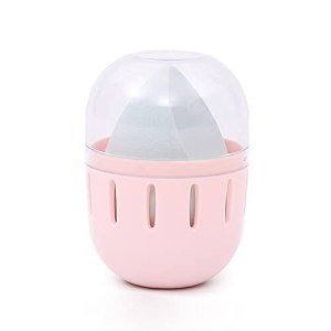 Hikinlichi Egg Sponge Organizer Case Pink Makeup Sponge Holder Dust free
