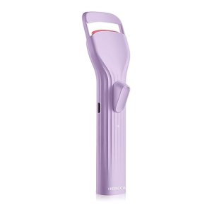 HEBECA Heated Lash Curler Silicone Pad Rechargeable Battery Lightweight Portable Violet
