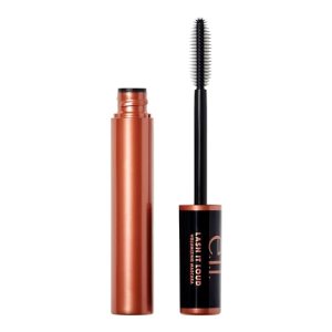 e.l.f. Lash It Loud Mascara, Volumizing Formula, Fuller & Bolder Eyelashes, Deep Brown, 0.23 Fl Oz