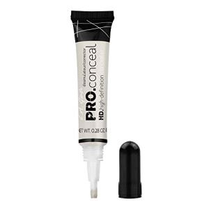 L.A. Girl HD Pro Conceal, Flat White Corrector, 1 Oz, Lightens & Neutralizes, Crease-Resistant