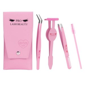 PRO Lash Applicator Tool 1 Lash Tweezers 1 Lash Applicator for Lash Clusters Plus 1 Upgraded Eyebrow Tweezers
