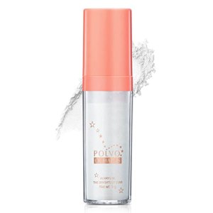 Polvo De Hadas Highlighter Powder Stick Body Shimmer Glitter Makeup - White Moonbeam CAHIUYOA 1g