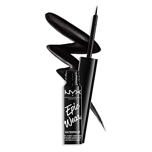 Epic Wear Liquid Liner, Waterproof Matte, Longwear - Black, NYX Professional Makeup