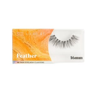 Lilac St Feather Lashes - Natural Cat-Eye Look - Fluffy Volume - Reusable - Vegan & Cruelty Free - 16 mm