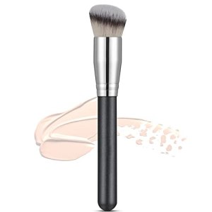 Rytrre Foundation Contour Brush for Liquid Makeup, Kabuki Brushes, Under Eye Nose Contour Brush for Blending