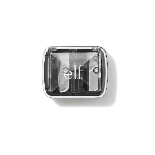 e.l.f. Dual-Pencil Sharpener, 2 Hole Sizes, Cruelty-Free & Vegan, Essential Makeup Tool