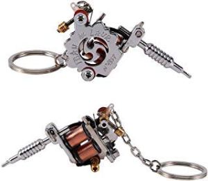 Mini Tattoo Machine Key Chain Pendant Ornament Decoration