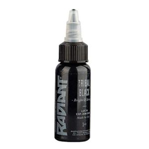 Radiant Colors Tribal Black Tattoo Ink 30ml USA Made 28g (Pack of 1)