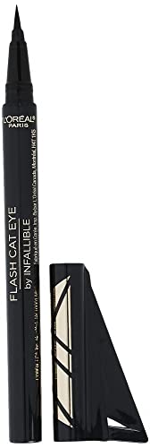 L’Oréal Paris Liquid Eye Liner Infallible Flash Cat Eye Waterproof, Black, 0.6g