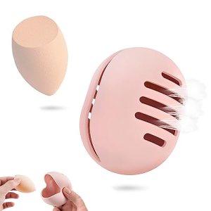 Silicone Beauty Blender Holder Travel Case, Portable Washable Reusable Beauty Blender Case Ruizaua 1 count