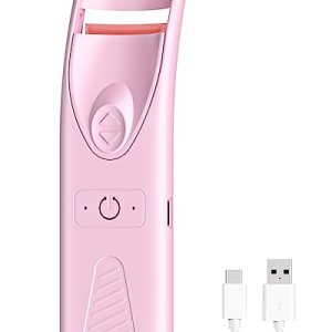Heated Eyelash Curler, Electric Lash Curler Rechargeable, Tiny&Compact, Smiling Shark