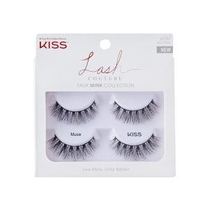 Kiss Lashes Muse Black Double Pack 4 Count