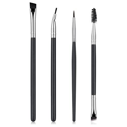 Eyeliner Eyebrow Brushes, Fine Angled Fine Point Soft Bristles Cosmetic Tools LUTER