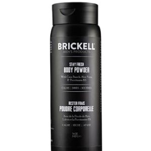 Stay Fresh Body Powder for Men, Natural and Organic, Absorbs Sweat, Keeps Skin Dry (Unscented, 142 g)