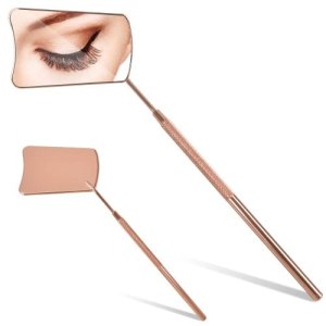 Nivofu Eyelash Extensions Mirror, Stainless Steel, Large Vision, Various Angles, Detachable Design, Multi-functional