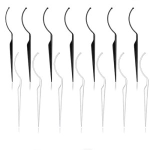 Eyelash Display Stick 14Pcs 3D Extensions Try-On Tool, Washable Holder THJOPOKEEL