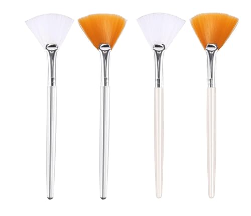 Fan Brush, Facial Brushes, Fan Mask Brush, Soft Applicator Brushes Makeup Tools for Peel Mask Makeup Stocking Stuffers YWY