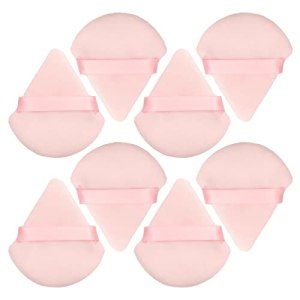 Cosmetic Makeup Sponge for Foundation Contouring Wet Dry Powder - Pink Triangle