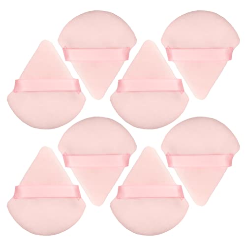 Cosmetic Makeup Sponge for Foundation Contouring Wet Dry Powder - Pink Triangle