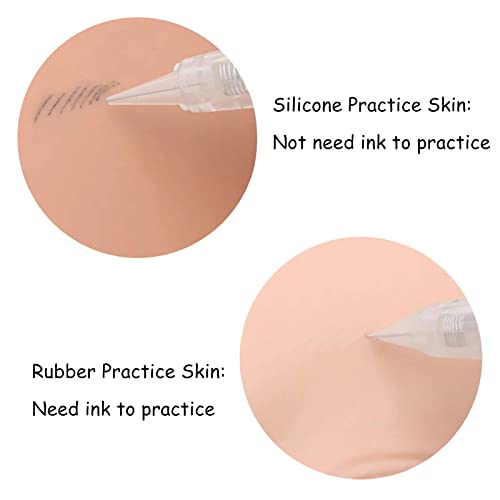 Tattoo Practice Skin 20pcs 7.4x5.6" Silicone - Blank Both Sides - Image 2