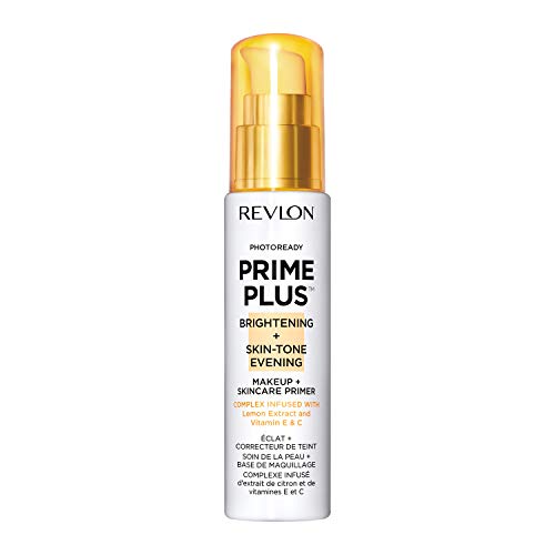 Revlon Face Primer, PhotoReady Prime Plus, Brightening & Skin Tone Evening, 1 Oz/ 30ml