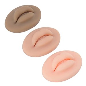 3Pcs Tattoo Practice Skin, Fake Lips for Permanent Makeup, Microblading Practice