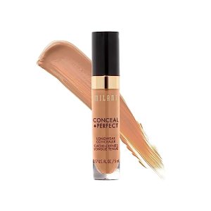 Milani Conceal + Perfect Longwear Concealer - Pure Beige, Full Coverage, Water-Resistant, Vegan, Cruelty-Free
