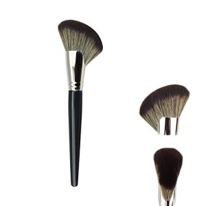 Premium Synthetic Make Up Contour Brush, Face Bronzers Brush, Blending, Buffing, Stippling Bristles, Pro Dense, Soft Quality Brushes (Black)