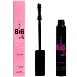 Black Volumizing Smudge-Proof Mascara - Cruelty Free, Hourglass Wand - 10ml