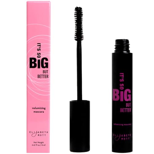Black Volumizing Smudge-Proof Mascara - Cruelty Free, Hourglass Wand - 10ml