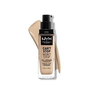 NYX Can't Stop Won't Stop Foundation, Nude, Long Lasting, Matte