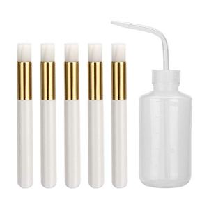Eyelash Extension Cleaning Kit, ATOMUS 5pcs Eyelash Cleaning Brushes 250ml Bottle