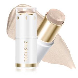 ZHISHUDL Cream Highlighter Stick Natural Glossy Face Highlighter Makeup - A09 Champagne