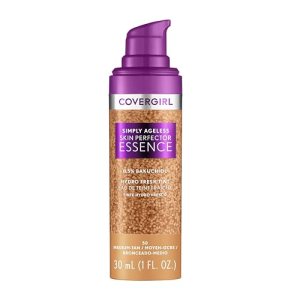 CoverGirl Simply Ageless Skin Perfector Essence with Bakuchiol and Tranexamic Acid 0.5% - Radiant Bare-Skin Filter Effect