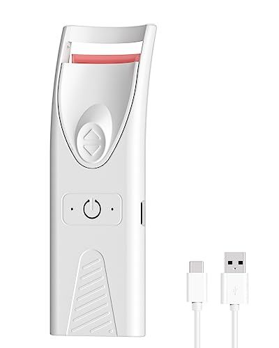 Heated Eyelash Curler, Electric Lash Curler Rechargeable, Tiny&Compact, Smiling Shark - Image 4