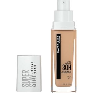 Maybelline Super Stay Full Coverage Liquid Foundation Makeup, 129 Medium Beige, 30 ml