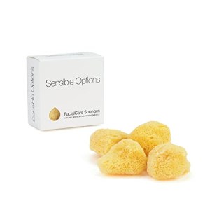 FacialCare Sea Sponges, Caribbean Silk Sponges, Natural And Chemical Free, For Sensitive Skin, Golden Yellow, 1 Count