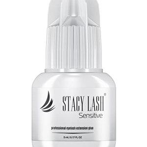Sensitive Eyelash Extension Glue Stacy Lash 0.17fl.oz/5ml Black Adhesive for Semi-Permanent Eyelash Extensions