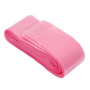 Tattoo Clip Cord Covers Pink Translucent Disposable Hygiene Tattoo Clip Cord Sleeves - 100pcs PE Material