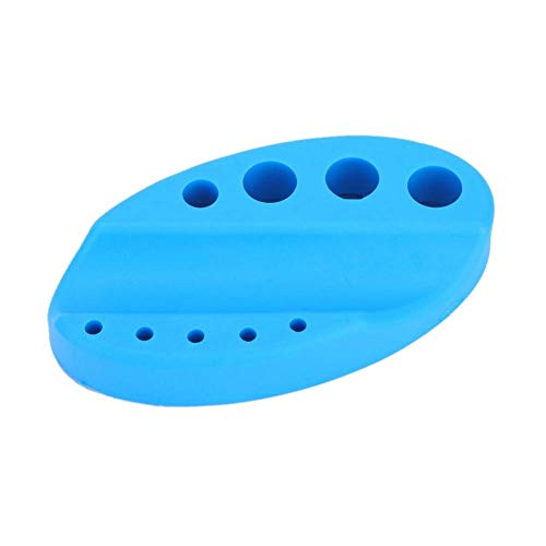 Qkiss Tattoo Holder, Pigment Ink Cup Stand, Silicon Makeup Microblading Caps (Light Blue) - Image 2