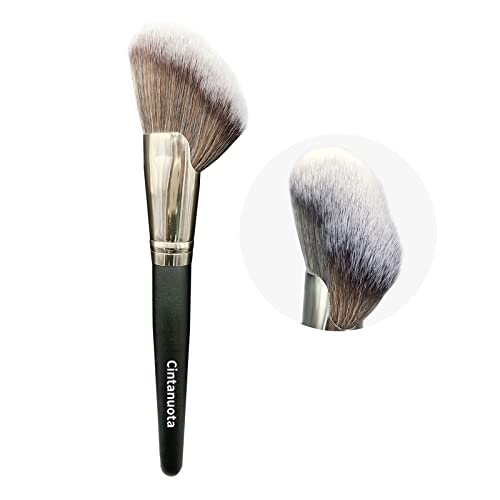 Cintanuota Ultra Soft Angled Contouring Brush for Cheeks, Nose, Chin - Large Size