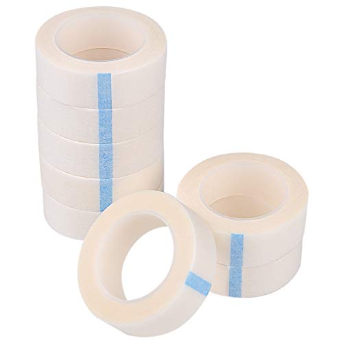 KUUQA 8 Rolls Eyelash Tape White Adhesive Fabric Lash Tape 9M Each roll - Image 8