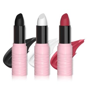 Clown Makeup Kit Face Paint Stick Red White Black Twist-Tube Design