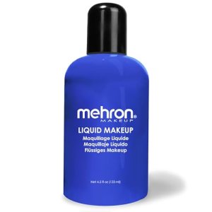 Mehron 4.5 oz Liquid Face and Body Paint (BLUE) for 90-300 Applications