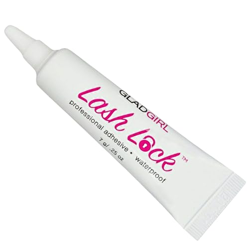 Glad Lash Strip & Flare Lash Glue - Black, 0.25 Ounce, Safe and Durable Hold