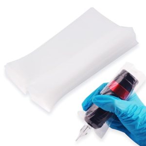 Narkysus 200pcs Tattoo Pen Covers Large 2.6 x 4.7in Disposable Cartridge Machine White Bags